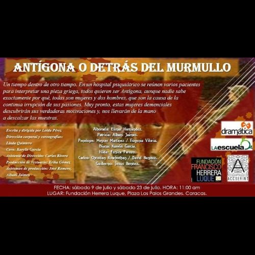 Antigona o detras del murmullo